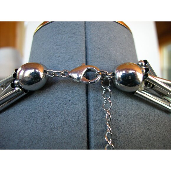 12 Strand Beaded Necklace With 16" Chain 3" Extension - Picture 3 of 4